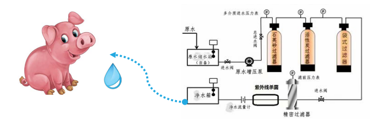 養(yǎng)豬場凈水設(shè)備,工藝流程
